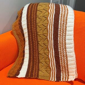 Vintage Multicolor Afghan Throw Blanket